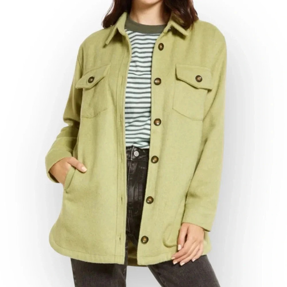 Thread & Supply Women's Sage Green Shacket Size S Button-Up Casual Jacket - Picture 1 of 13
